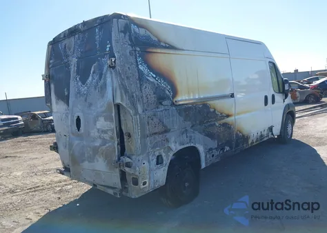 2024 Ram Promaster 2500 Tradesman High Roof 159 Wb W/Pass Seat from USA, damaged, VIN 3C6LRVDG3RE133418